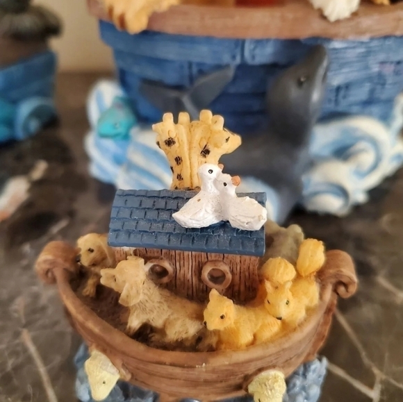 Noah's Ark Vintage Resin collection 5 pcs - Picture 4 of 12